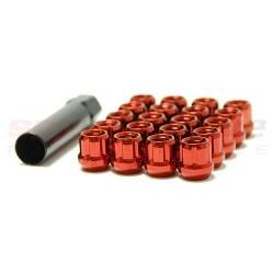 Fiat 500 Abarth Wheel Stud Nuts - Red